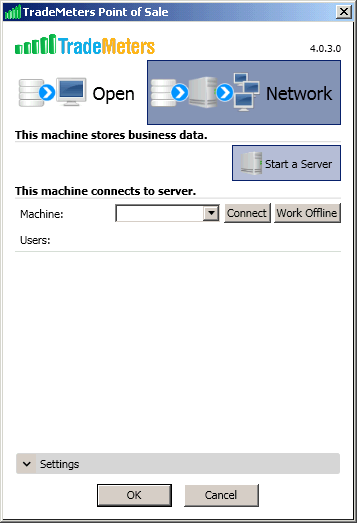 TradeMeters POS Software Start Server